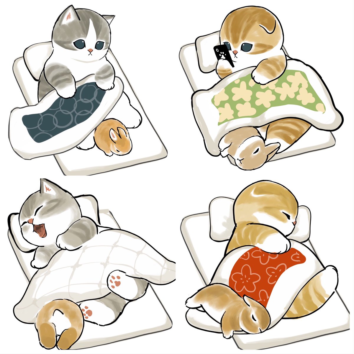 sleeping cat no humans pillow white background calico simple background  illustration images