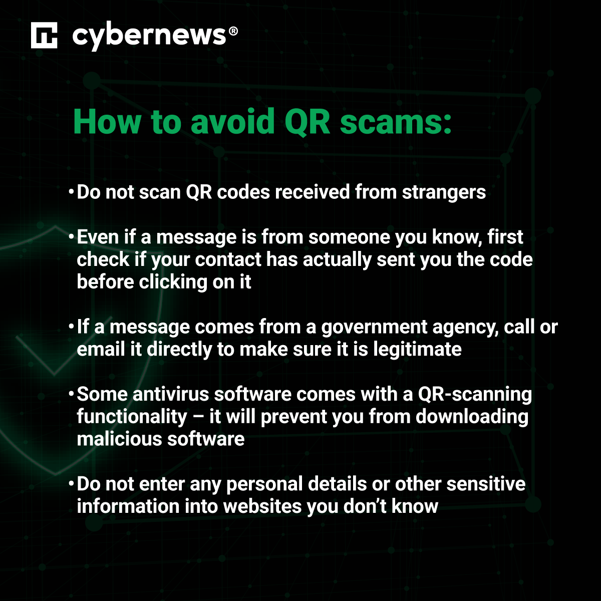 Cybernews's tweet photo. Beware of #QR codes – they might be a handy way of, say, ordering from a menu, but criminals increasingly abuse them #online to steal #creditcard data.
Read more: https://t.co/aFV4Y7eHmL
▪️▪️▪️
#cybersecurity #infosec #scam #cybersec https://t.co/PNkFzo3p28
