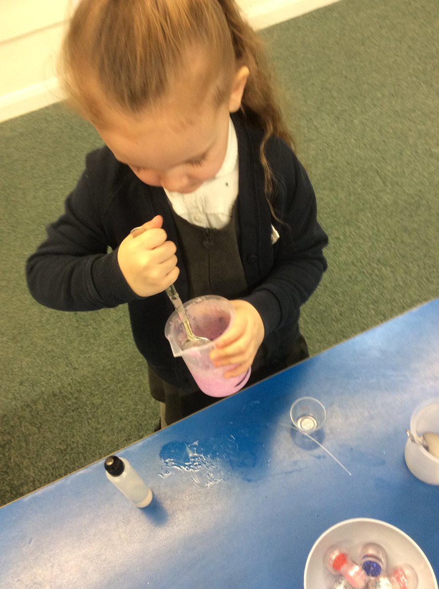 ASALeavers29's tweet photo. The children loved their chemistry slime workshop. They did lots of measuring, pouring, stirring, testing, persevering and experimenting just like real scientists! #ASAScientists https://t.co/FWHahefto7