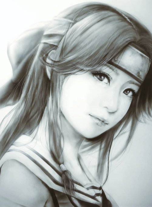 リアル艦これシリーズ(アナログ絵)
神通、高雄、霧島、山城
ケント紙に描きました。(再掲)

#これを見た人は無言で白黒の画像を貼る 