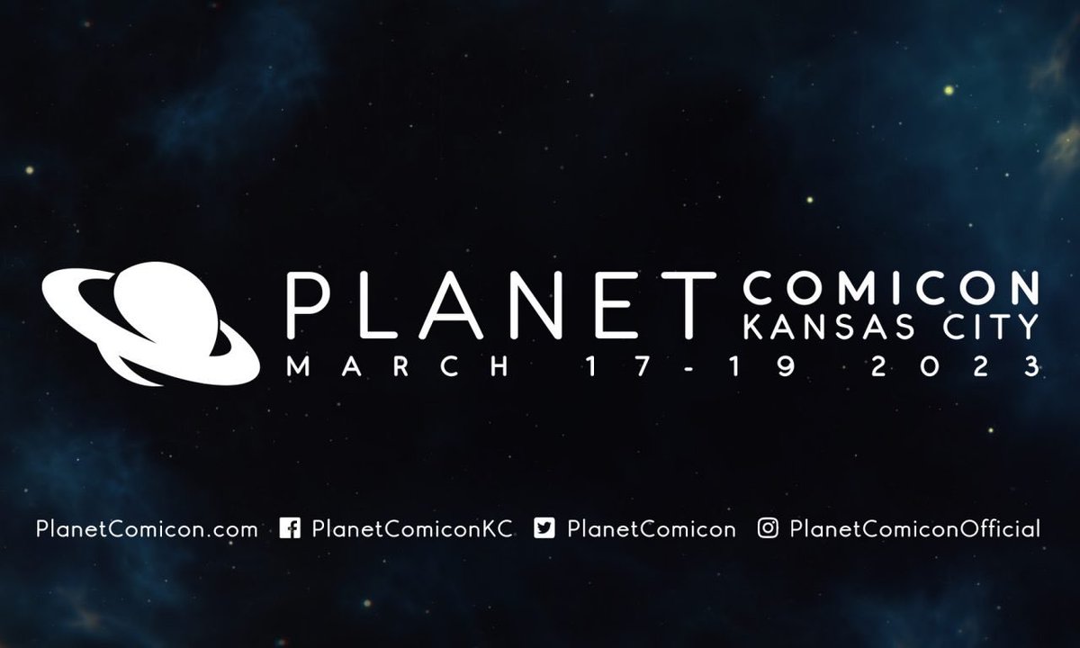 Today is the day! @PlanetComicon starts it’s 3 days of fun this afternoon! Lots of our artists will be there as well as some of our vendors and panelists! We hope all of our partners do great this weekend and that everyone who sees this has a blast! #pckc