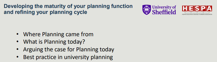 JohnBritton17's tweet photo. Really enjoyed presenting at the UK HE Planners’ Conf today today. Discussed planning in detail including tools to help you implement your plan and make it stick. Some really perceptive questions, and a great idea for a session next time #highered #universities #hespa https://t.co/zuoHWZDNVZ