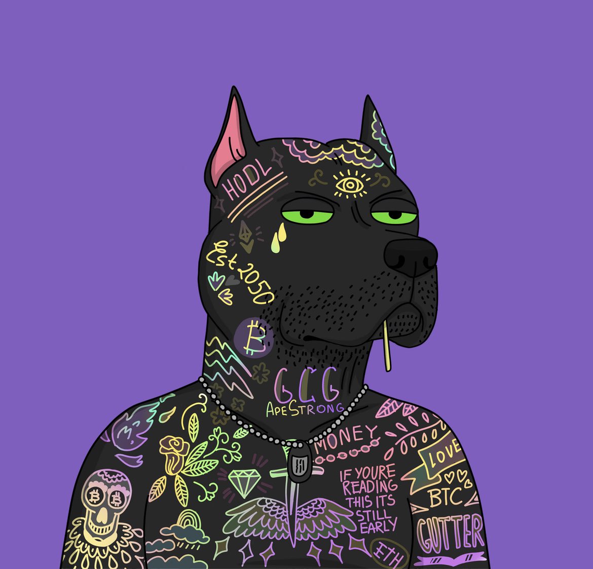 wakeringer's tweet photo. There are only 4 naked gradient tat dogsโฆhonored to be in the #gradientgang @LogueMonster @davekebo @Sonyblack65 https://t.co/1egkqJkD7B
