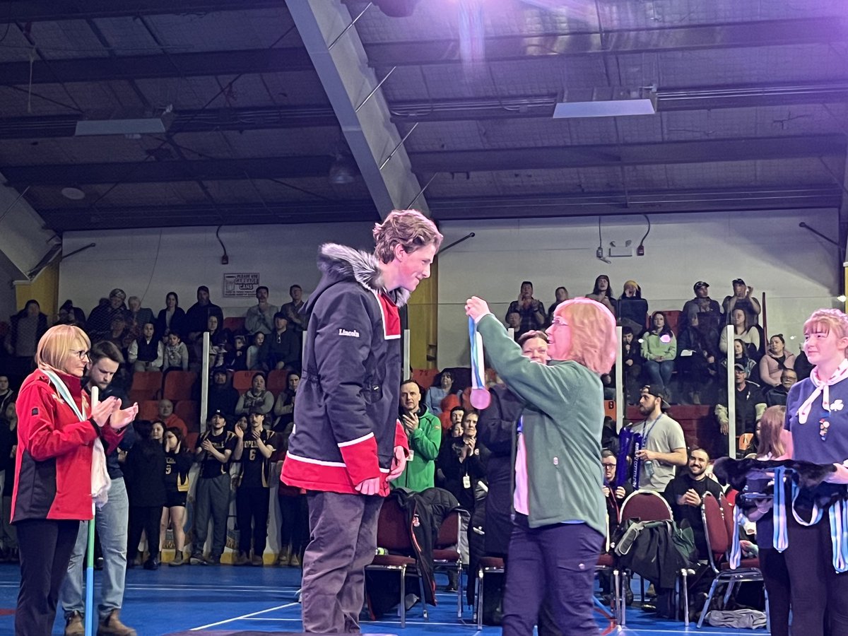 LisaVDempster's tweet photo. Packed house at EJ Broomfield arena last night as the #Labwintergames Congrats to the medal winners of the #Snowshoe Biathlon. #Goosebay #PortHopeSimpson #Charlottetown @OLA_GovNL @TCAR_GovNL #Govnl https://t.co/wTHIpdKAw4