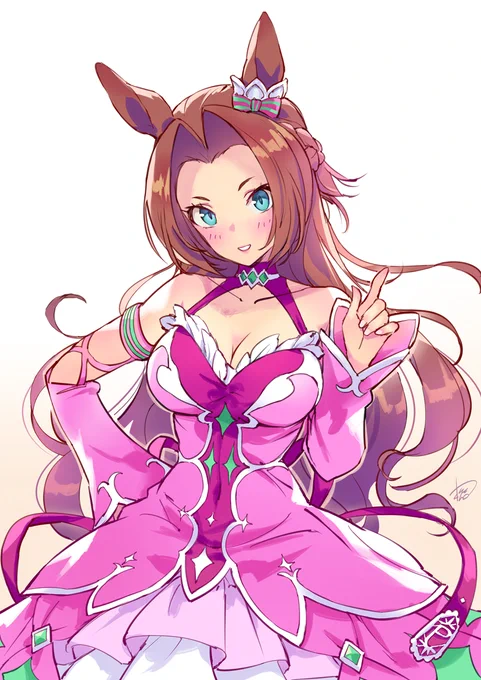 差し入れお礼用に描いたカワカミさん 