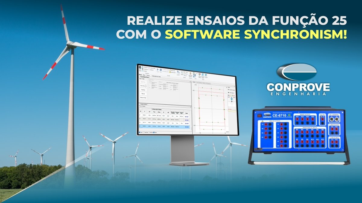 Conprove_eng's tweet photo. O software Synchronism executa testes automáticos em relés multifuncionais que possuem a função 25 – permitindo que o usuário ajuste a faixa de tensão por frequência e verifique se o sincronismo é possível.

Mais em: https://t.co/xhOJ82QKyh

#conprove #Synchronism #ANSI25 https://t.co/DR5KpCtCAM