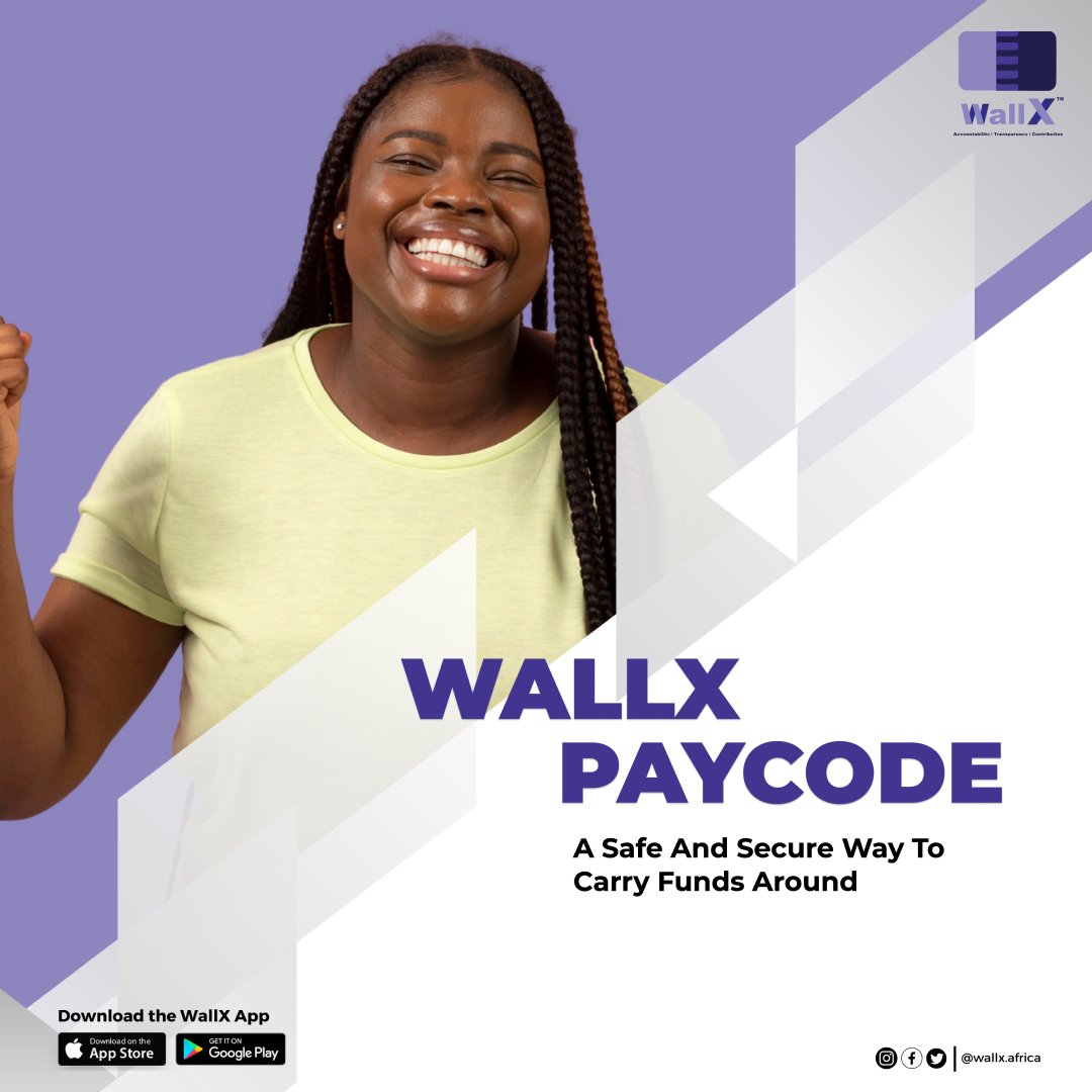 wallx_africa's tweet photo. Looking for a safe and secure way to carry funds around?

WALLX PAYCODE has got you covered!!

You no longer have to worry about holding physical cash.

Download the WallX App to get started.

#paycode #funds #securefunds #cash #spend #share #ease #wallxmerchant #verified #wallx https://t.co/UU2bJh8LOY