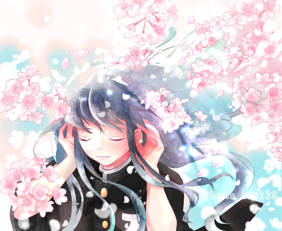 hana☘低浮上中さんがTwitterに投稿した時透無一郎(鬼滅の刃)のイラスト。