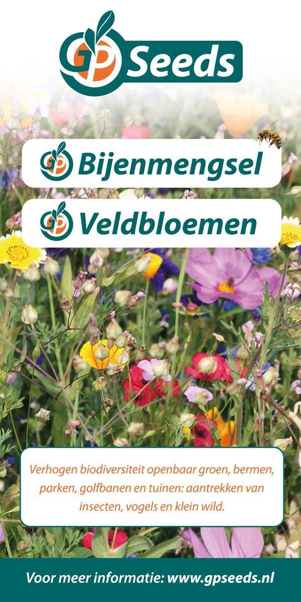 GP Velbloemen en GP Bijenmengsel, verhogen de #biodiversiteit gpseeds.nl/biodiversiteit…