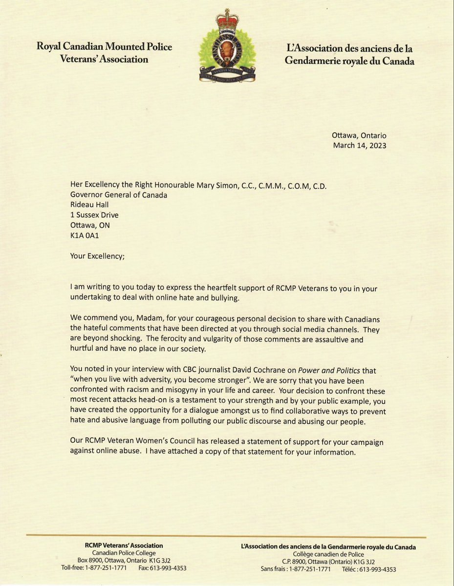 RCMP Veterans Association des Vétérans de la GRC tweet media