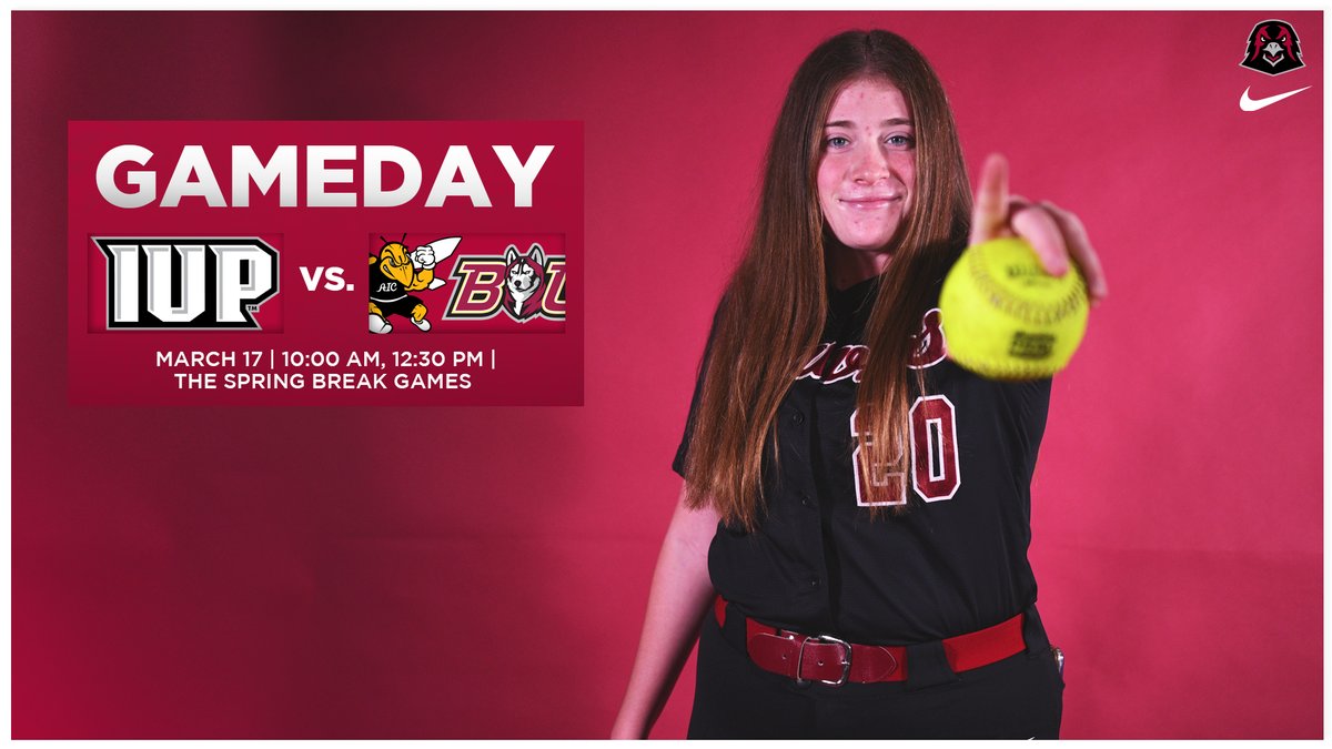 IUPsoftball's tweet photo. One final day of games down in Florida! 

🆚 American International &amp; Bloomsburg 
⏲️: 10:00 AM &amp; 12:30 PM 
📺 https://t.co/WOm8KhbT1j ($)

#TalonsUp https://t.co/dbTn3tLUU9