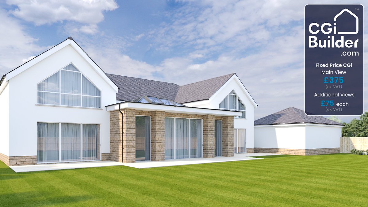 CGiBUILDER's tweet photo. Garden view #housecgi of a 5/6 bedroom house for #housebuilder Martin Homes Scotland
Additional views of a project are only Β£75 each (Primary View Β£375 ex.VAT)
Read more on our blog: https://t.co/Iv5a1NAzoV
#newhome #propertydevelopmentuk #newhomescotland #housearchitecture https://t.co/Olhc5KM4c6