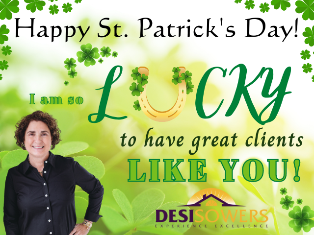 🍀Happy St. Patrick's Day🍀
.
You don't need the 'luck of the🍀Irish' to buy or sell a🏡home. You just need me!💁‍♀️ 
.
.
#happystpatricksday 
#stpattysday #stpatricksday 
#irishluck #realestate 
#luckoftheirish #irishiwasyourrealtor 
#dreamhomedesi #desisowers 
#ilovereferrals