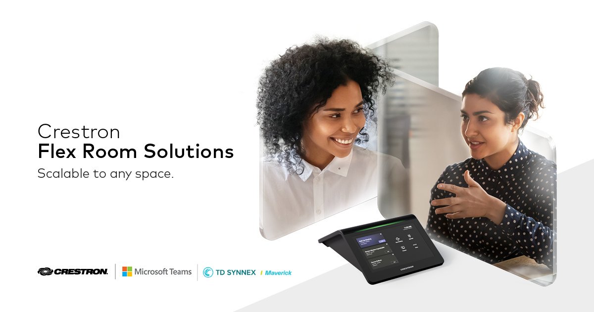 TDSYNNEXUK's tweet image. @MaverickAVWorld provides the smart workspaces your customers need. And #CrestronFlex Room Solutions turn any meeting room, large or small, into a hotspot for collaboration.
 
Try the Crestron  Room Configurator ms.spr.ly/60165L6Yq

#TDSYNNEXUKI #crestromroomsolutions