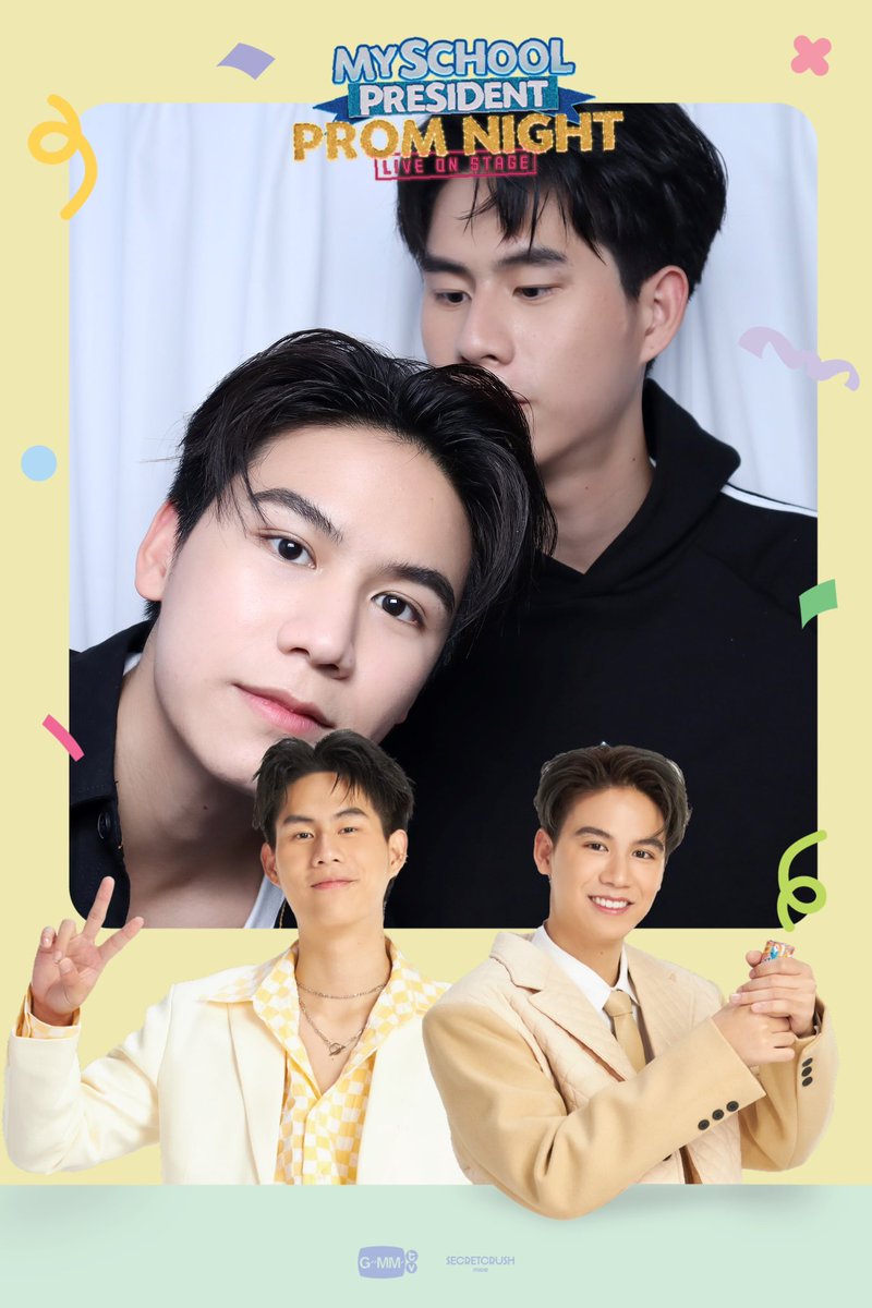 MySchoolGMMTV's tweet photo. ในส่วนของความวุ่นวายใน LIVE นี้! 😂 ตามไปดูย้อนหลังกันได้ที่ IG GMMTV นะทุกคนน #MySchoolPresidentOnStageLIVE 🫶🏻

แล้วเจอกันที่งานวันพรุ่งนี้! เอารูป Photo Booth สุดน่ารักมาฝาก ตื่นเต้นแล้วๆๆ 😝
#MySchoolPresidentOnStage 
#GMMTV https://t.co/bQw0ZV2gOi