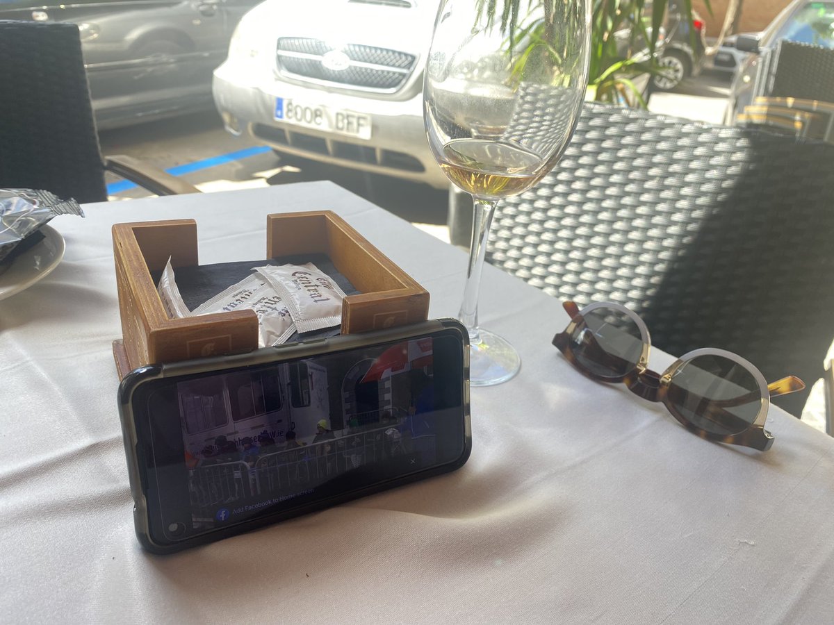 Isn’t technology wonderful? I’m sitting in Malaga watching #LouisburghCommunityTelevison live streaming the #Louisburgh St Patrick’s Day parade ! Looking out for my daughter and twin grandchildren marching with #Louisburgh Community Crèche 🥰