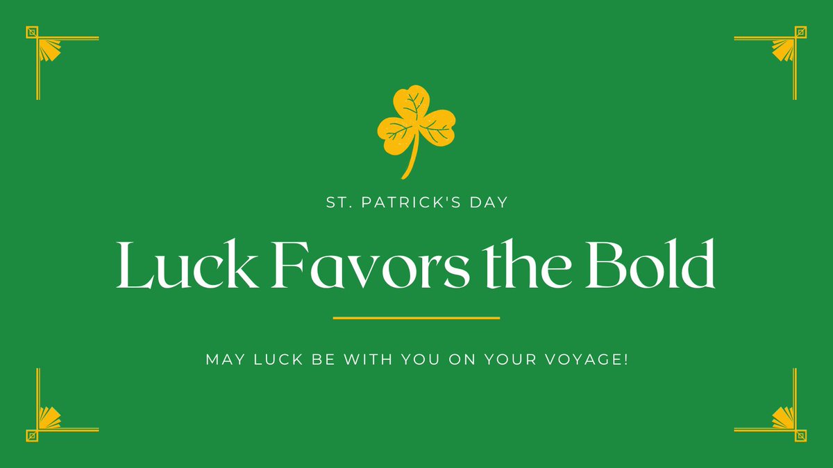 Happy Saint Patrick’s Day!
#HappyStPatricksDay #StPatsDay #PaddyAllDay
