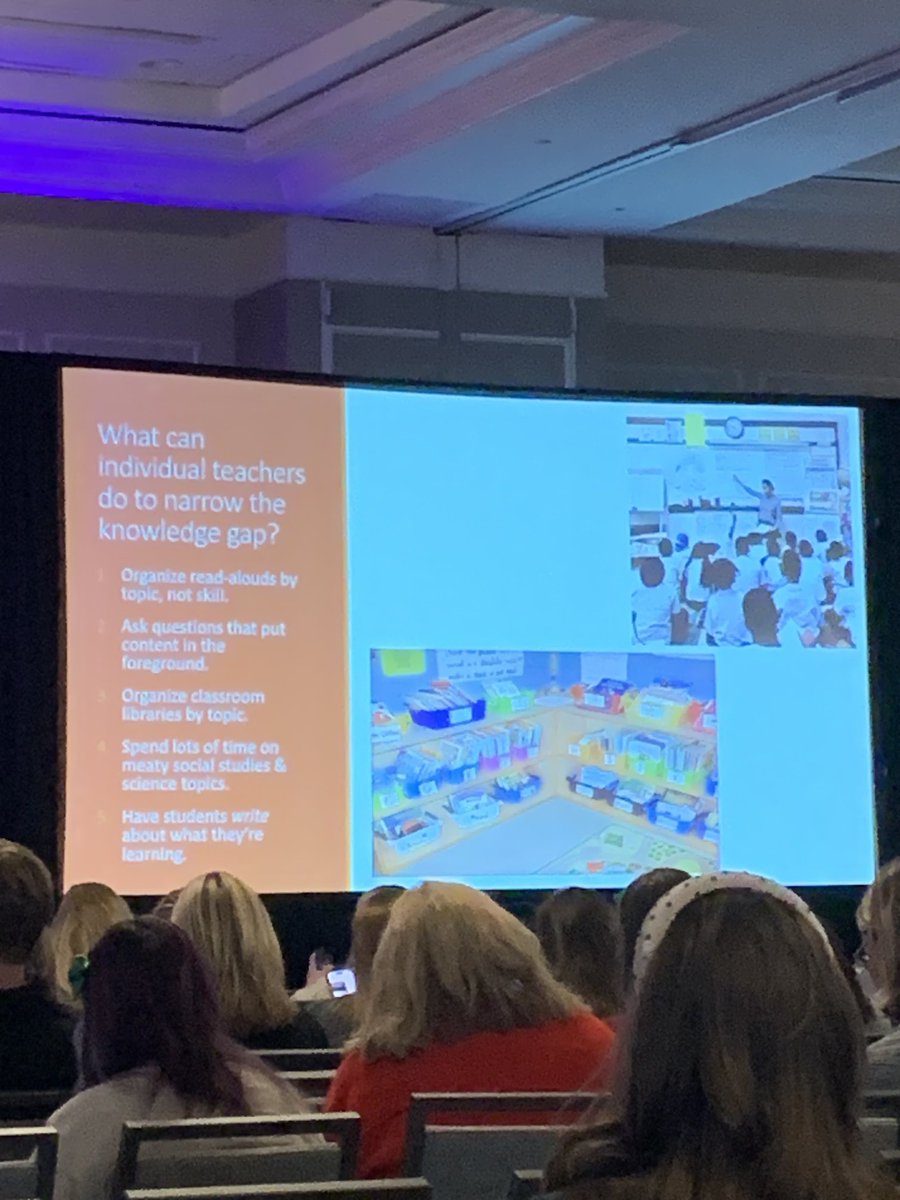 Listening to ⁦<a href="/natwexler/">Natalie Wexler</a>⁩ at #VSLA23 and shaking my head in affirmation! We need to teach content and involve students in talking and writing about topics that build knowledge of the world.