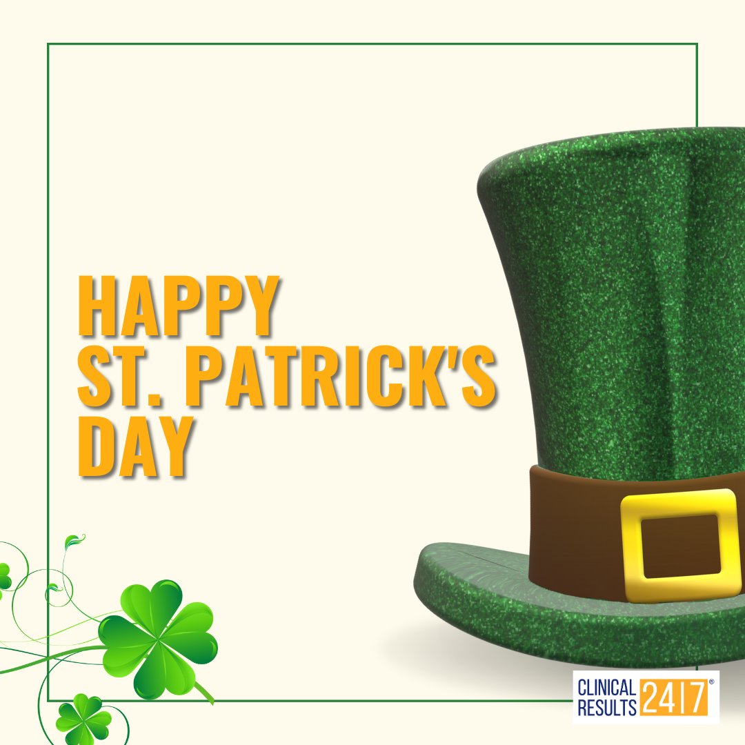 clinicalresult's tweet photo. Happy St. Patrick's Day, and cheers to good times and luck!

#ClinicalResults247 #skin #skincare #StPatricksDay https://t.co/l2FD0HbBJm