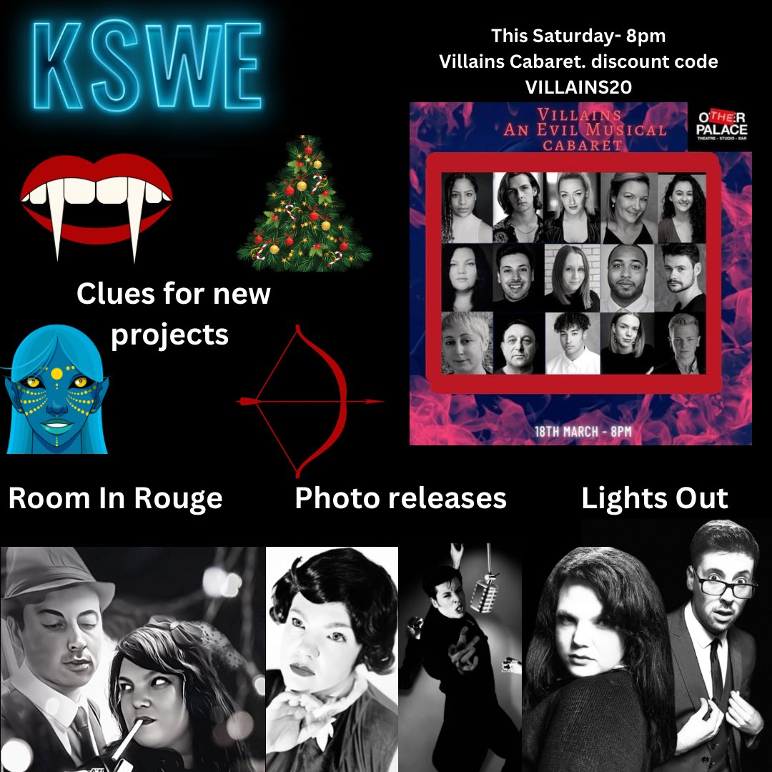 kyra1987's tweet photo. Friday 🎉
Lots in the KSWE pipeline!
Grab a ticket for tomorrow nights cabaret - with a discount code VILLAINS20
Ticket link https://t.co/2JKUFLpiiR
Take a look at what’s due for release and what’s upcoming leave us a comment to see if you can guess what are clues are! #KSWE https://t.co/uNxnSGqENN