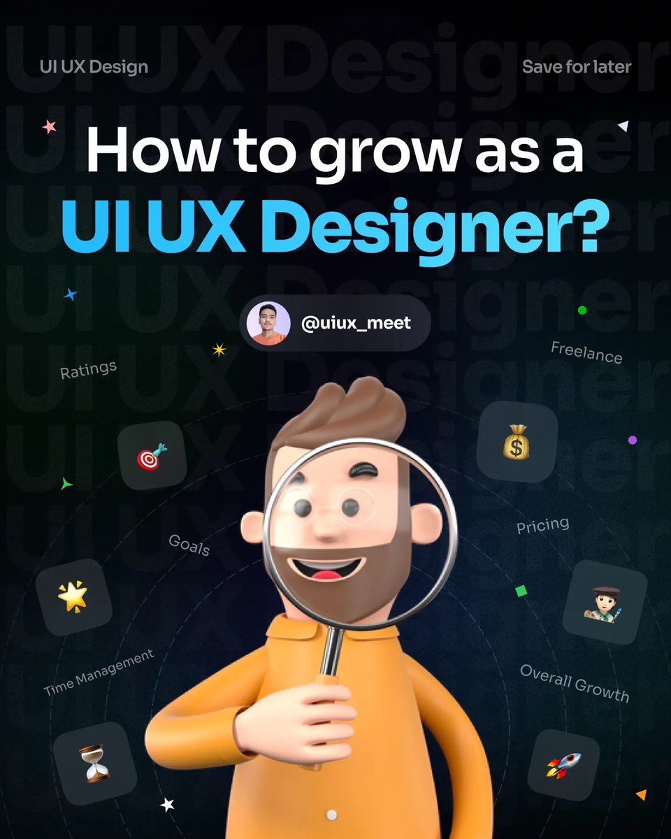 Hi Designers 👋, to whom it may concern, checkout the basic ways you can grow as a UIUX Designer, know this and know peace✌............#uidesign #uiuxdesign #ux #UI #Designers #uiux #uiuxdesigner #UIUXCAMP