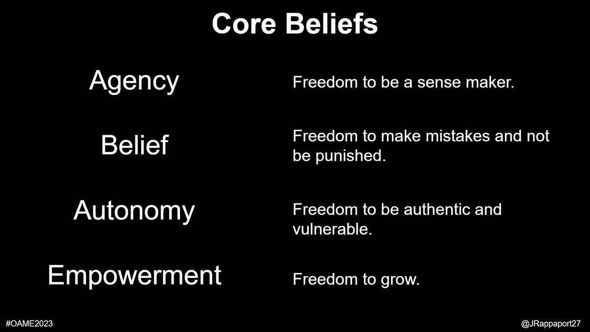 JRappaport27's tweet photo. Who's learning is it when we impose an approach or strategy unto kids? When 'direct instruction' is done in this way, a system of oppression based on compliance, competition, fear and power is perpetuated within a structure content with running on the hamster wheel. https://t.co/VAjTNc7sWy