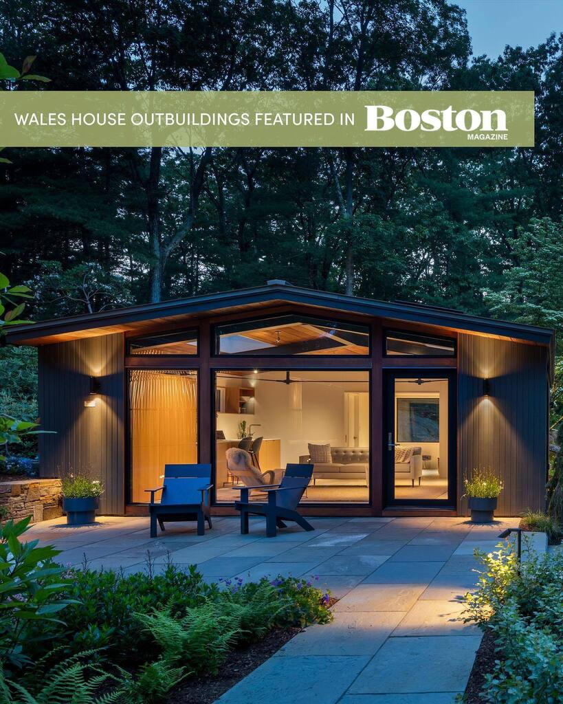 Check out the Wales House outbuildings in Boston Magazine! 

Featured in “Goodbye 2022, Hello Reno,” Boston Magazine, January 2023

#flavinarchitects #naturalmodern #waleshouse #mcm #modernarchitecture  #warmmodern #modernhousedesign #midcentury #midcent… instagr.am/p/Cp5AE9Mu82M/