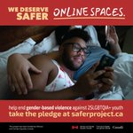 Image for the Tweet beginning: #WeDeserveSAFER online spaces. In Canada,