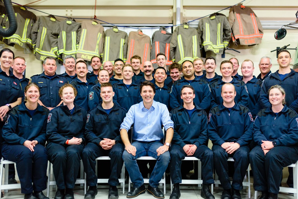 MississaugaFES's tweet photo. Thank you @IAFF1212 and @IAFFCanada for hosting the town hall in partnership with Mississauga Fire, which addressed issues affecting Firefighters and all Canadians with Prime Minister Justin Trudeau. https://t.co/0P2bSif3ez