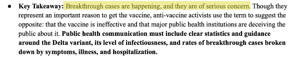 26.A few months later: “Breakthrough cases are happening.”