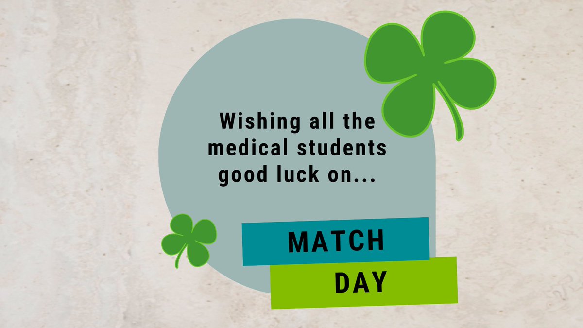 It's a lucky day for everyone, especially if you're a #MedStudent! 🍀 Happy St. Patrick's Day and Match Day! Share your #Match2023 below! 👇 Congrats to all #IRad matches!