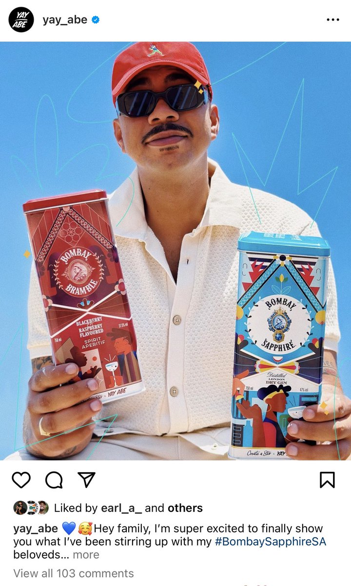 Really love how in SA, global brands take a local initiative of collaborating with creators to create for the local market. Art and commerce working to benefit both artist and brand. 
Case 1. Yay Abe for H&amp;M, Adidas and Bombay Saphire