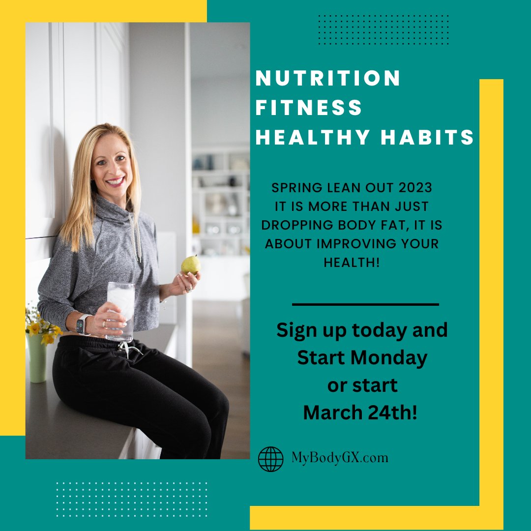 MyBodyGX's tweet photo. Spring Lean 2023
2 More Start Dates: Today and March 24th

Are you ready! Let's GOOOOOO!!!!

#mybodygx #springlean #healthylifestyle #bodyfatloss #healthygut #healthyhabits #dailymovement https://t.co/nD8ocrNq7v