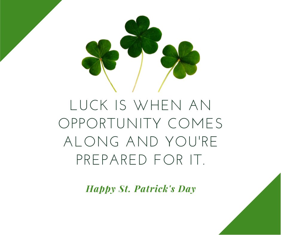 May the road rise up to meet you, and the wind always be at your back. A little luck lasts longer when you are ready for it. Happy St. Patrick's Day 2023  #happystpatricksday #luckoftheirish #gogreen #luckyirish #beprepared