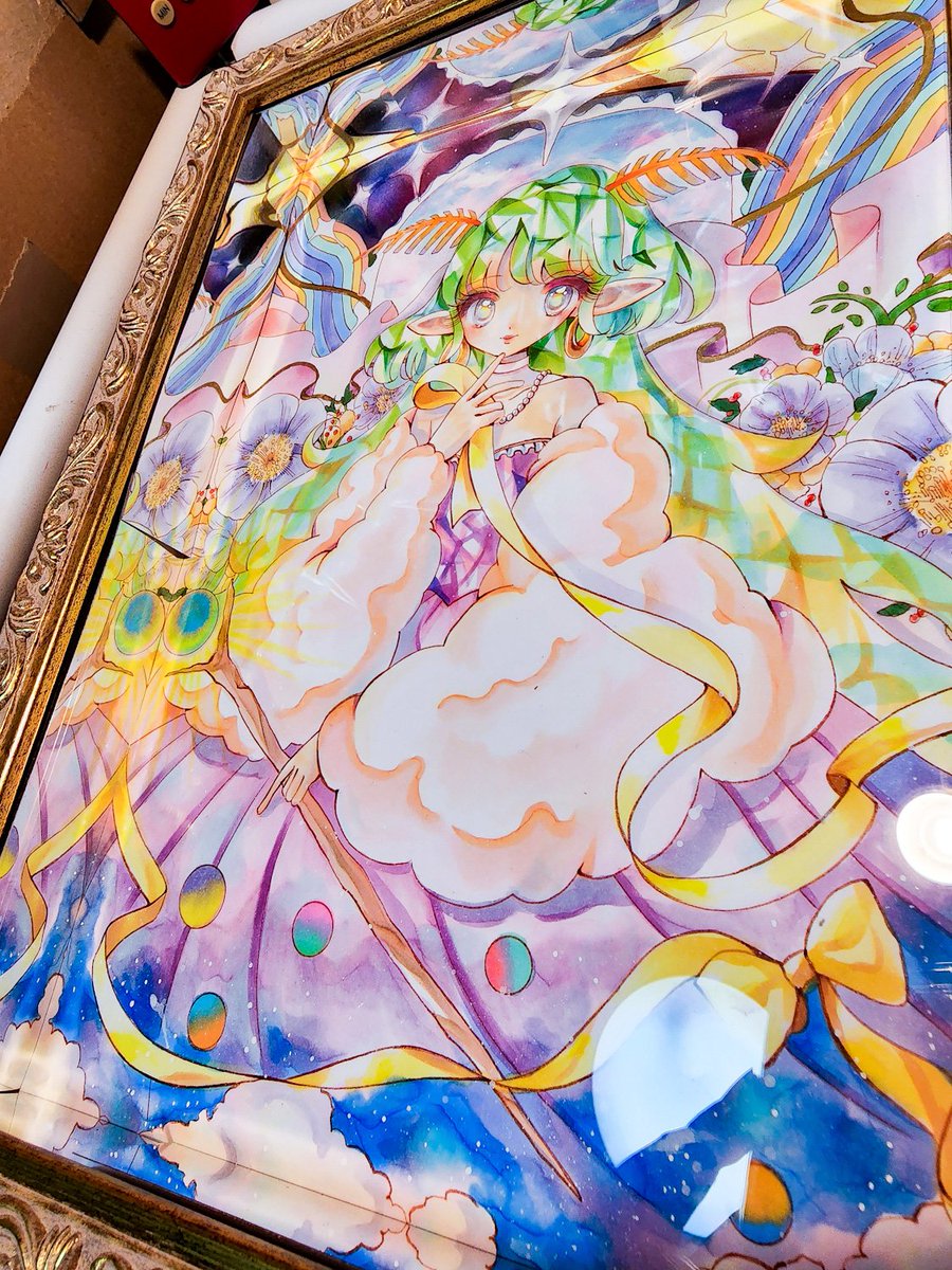 「ミラーシール実験二日目! 」|💎吉田 南ナ子💎鱗粉を辿ってのイラスト