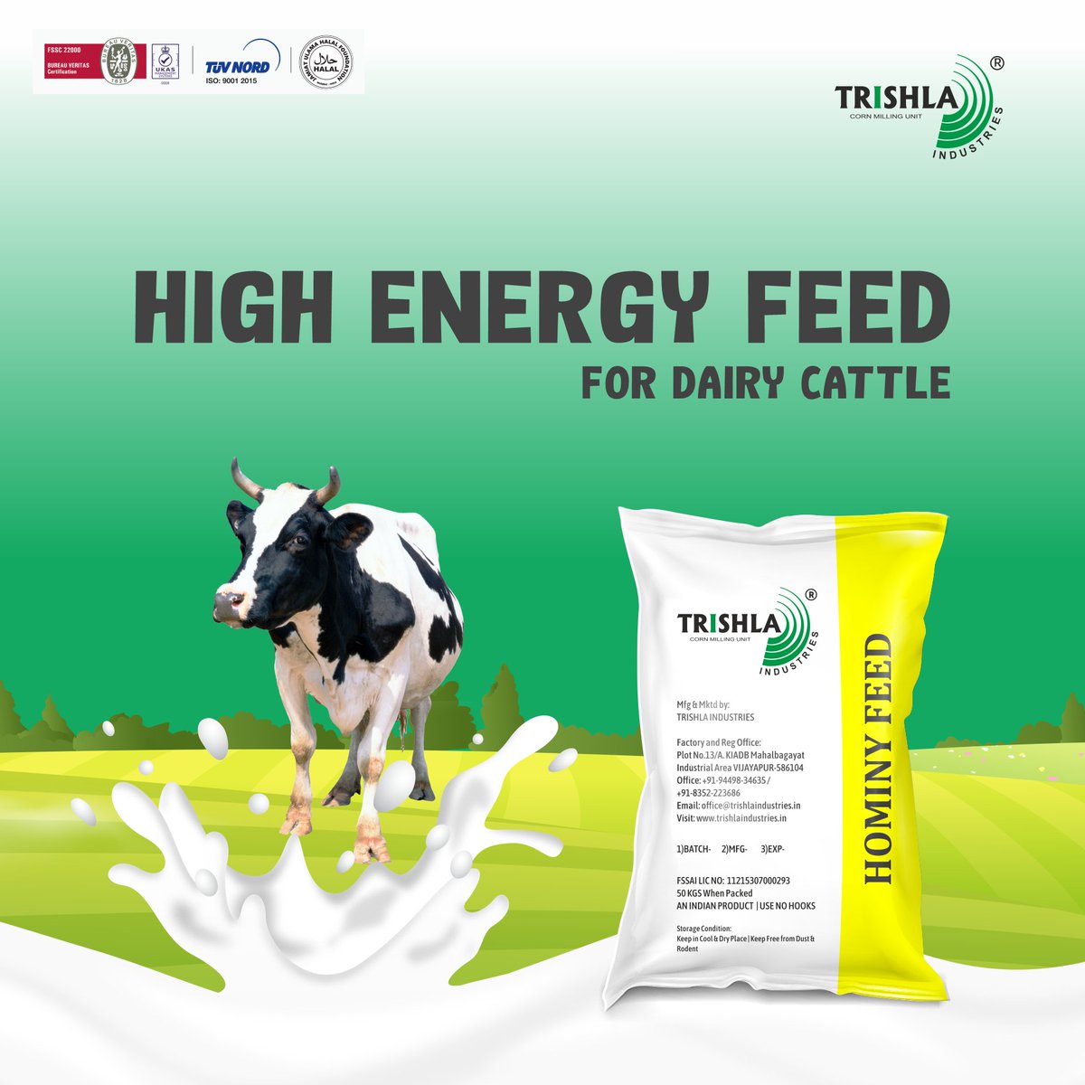 Are you looking for a reliable supplier of export-quality cattle feed?

#HominyFeed #CattleFeed #CornSnack #snackindustry #rawcorn #cornexporter #indianagriculture #CornGrits #CornSnackingGrits #Cornproducts #CornPuff #Cornsnack #Dubai