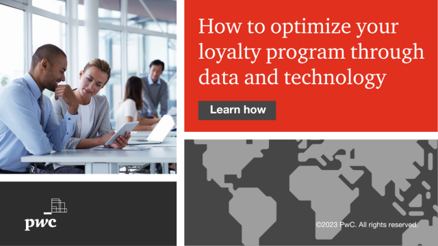afh00d's tweet photo. How can you optimize your loyalty program through #data and technology? @PwCUS’s Risk Modeling Services loyalty specialists help clients build models that enable loyalty program managers to better understand trends in customer behavior. Discover how. https://t.co/fVD7FbS7WH https://t.co/xyVb24dkB3