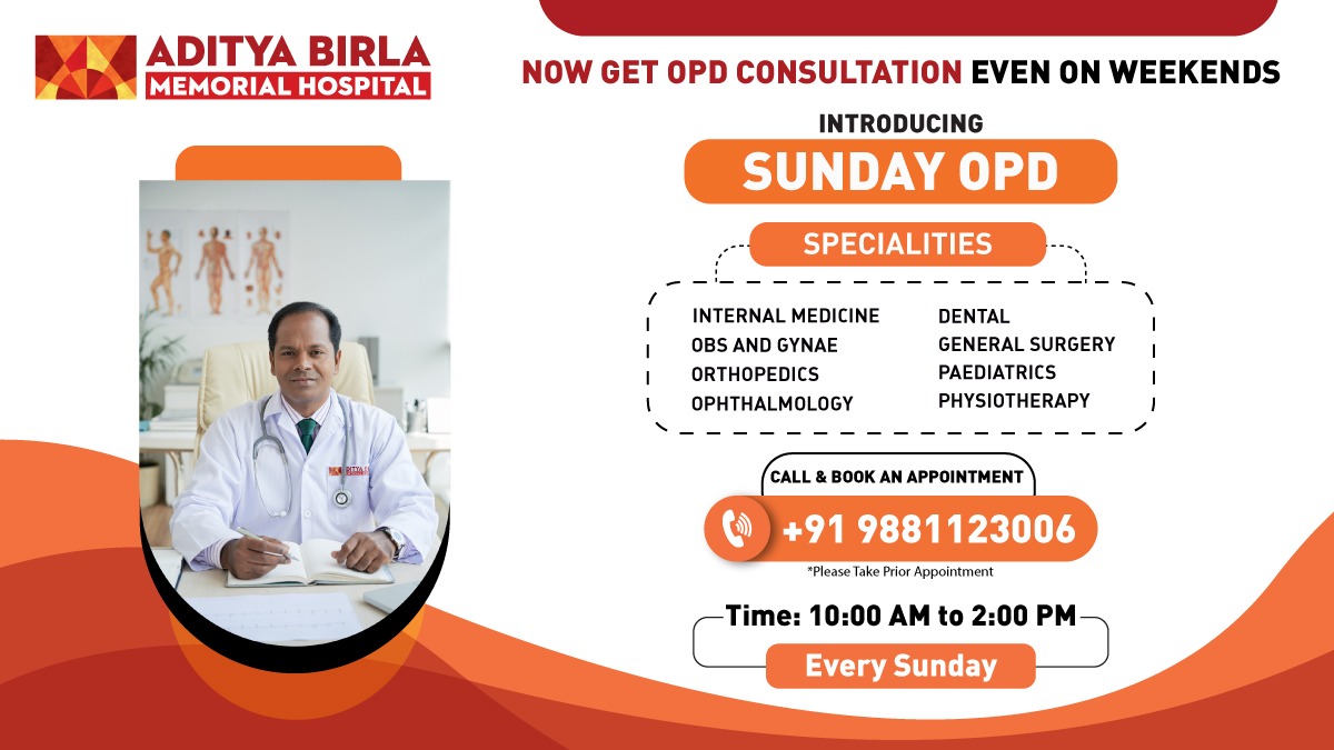 abmhpune_'s tweet photo. Now consult our experts even on Sundays between 10 am to 2 pm. 

Call &amp; Book an appointment: +91 9881123006

#ABMH #AdityaBirlaMemorialHospital #OPD #Consultation #SundayOPD #Hospital #Healthcare #Medical #Medicalcare #HealthcareIndustry https://t.co/mW9HiPuEuW