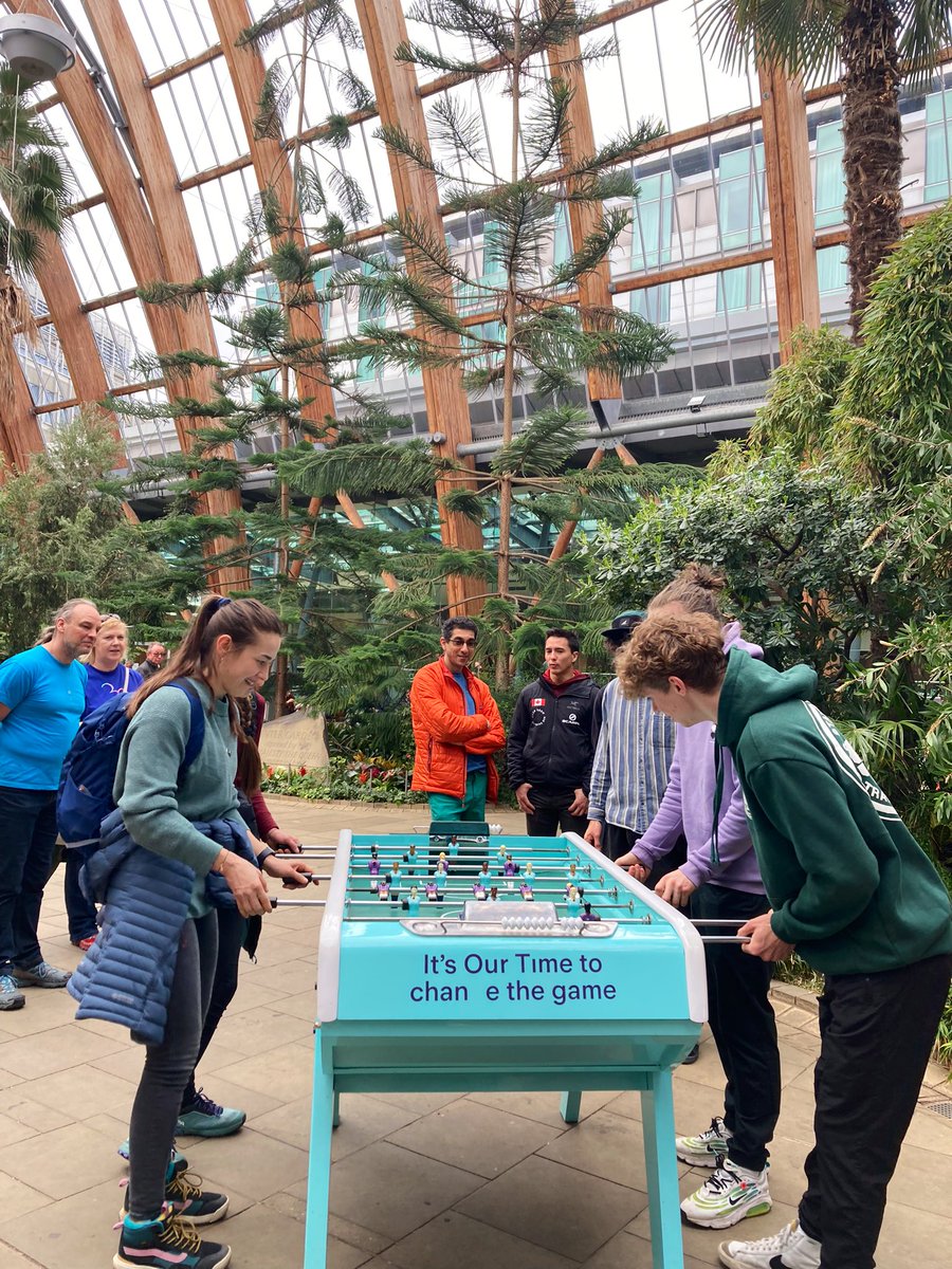 MarketingSheff's tweet photo. Next on our #Sheffield city tour with the international athletes competing at @ClimbingWorks this weekend…
✅ #LookUpSheff AR Art Trail @sheffhallamuni
✅ @crucibletheatre on the set of #TheGoodPersonOfSzechwan
✅ spot of fussball in Sheffield Winter Garden @sheffcitycentre https://t.co/Z3Ly3yAGIC