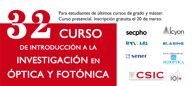 ¡Últimos días para apuntarse a nuestro Curso de Introducción a la Investigación en Óptica!
io.csic.es/introduccion-i…