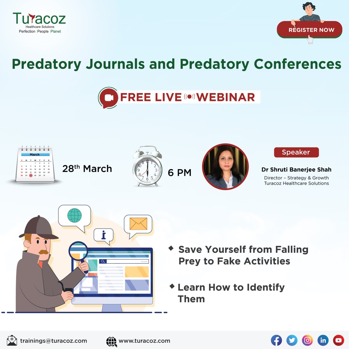 turacoz's tweet image. Join our 𝐅𝐑𝐄𝐄 𝐥𝐢𝐯𝐞 𝐰𝐞𝐛𝐢𝐧𝐚𝐫 on 𝐏𝐫𝐞𝐝𝐚𝐭𝐨𝐫𝐲 𝐉𝐨𝐮𝐫𝐧𝐚𝐥𝐬 𝐚𝐧𝐝 𝐏𝐫𝐞𝐝𝐚𝐭𝐨𝐫𝐲 𝐂𝐨𝐧𝐟𝐞𝐫𝐞𝐧𝐜𝐞𝐬 on 𝐌𝐚𝐫𝐜𝐡 𝟐𝟖𝐭𝐡 𝐟𝐫𝐨𝐦 𝟔-𝟕 𝐩𝐦.
Register now at turacoz.clickmeeting.com/webinar-on-pre… to secure your spot.

#PredatoryJournals #PredatoryConferences