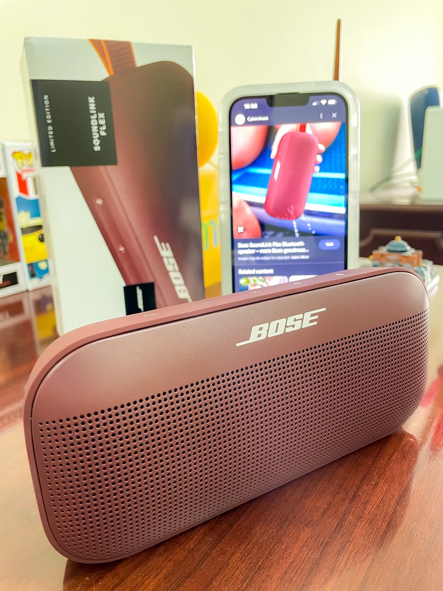 iTweetMagazines's tweet photo. Just got my hands on the Bose SoundLink Flex speaker and I am blown away by the sound quality! The bass is 👌🏼 and it's so easy to use. Definitely worth the investment for anyone who loves music 🎶 #BoseSoundLinkFlex #musiclover #happycustomer" https://t.co/amgyiR8QSN