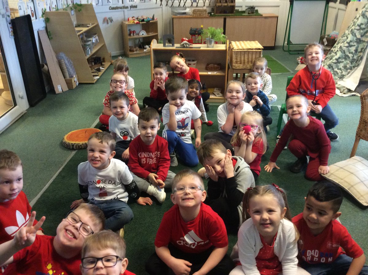 ASALeavers29's tweet photo. Thank you for all your kind donations as part of Red Nose Day. All the children looked amazing in their red clothes. #ASACommunityChampions https://t.co/Xt7PaS8piS