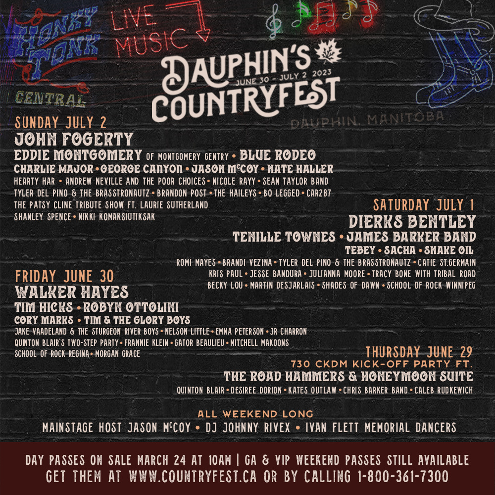 dauphincfest's tweet image. 🚨❗Today is the day❗🚨
We are so happy to share with you the FINAL ARTIST LINEUP for #CFEST23!!
This lineup has it all! We've got talented musicians, incredible fiddlers and outstanding dancers! There is truly something for everyone!