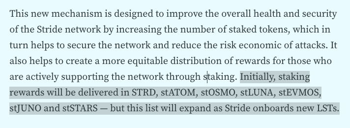 cosmos_intern's tweet photo. So when stSTRD?  Holding one token gives you yield from all of the Cosmos chains?  👀

@stride_zone https://t.co/CF9KrQCK8x