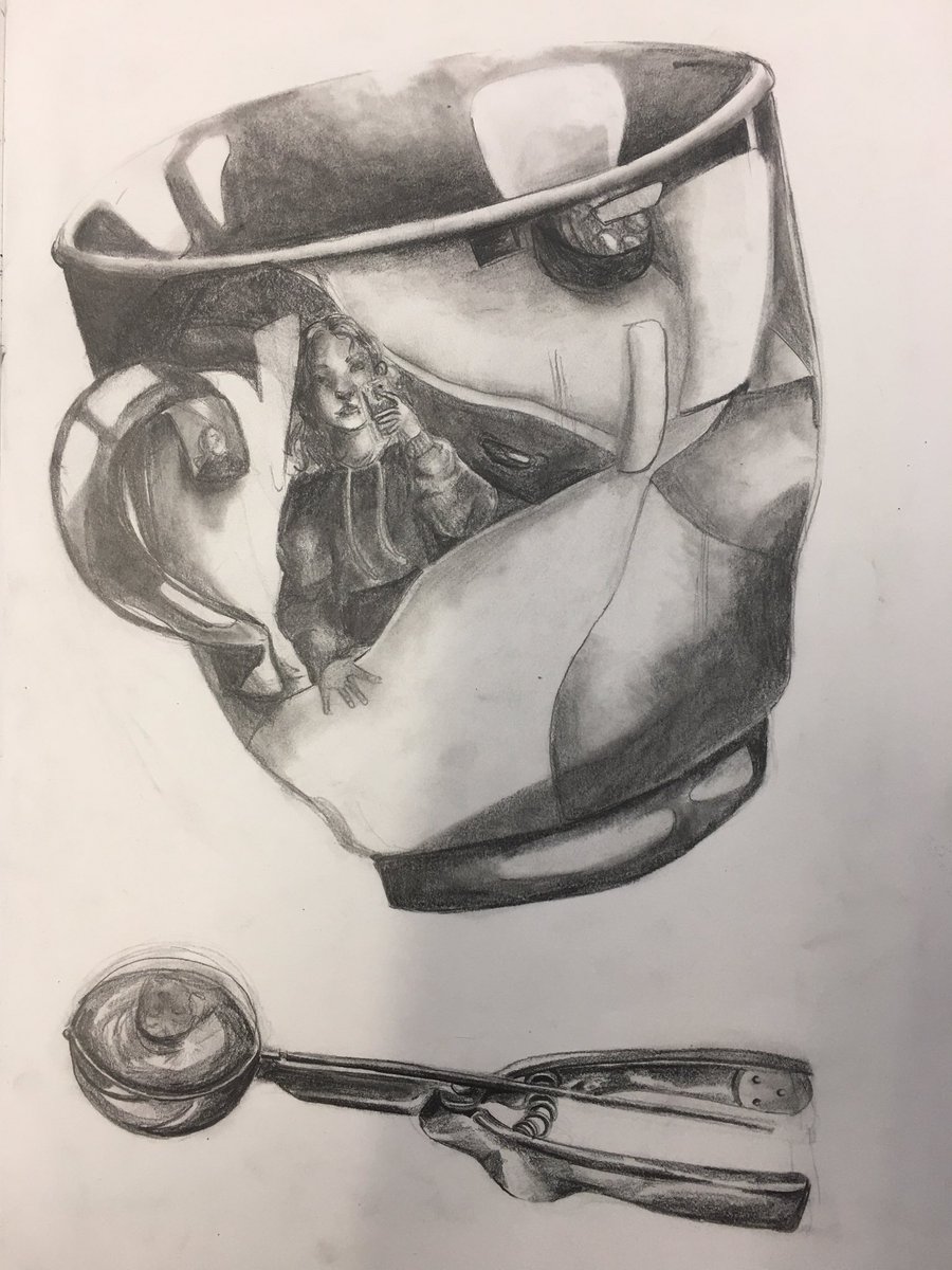 Beautiful stunning homework from very hardworking  Beatrice, art student. Well done.