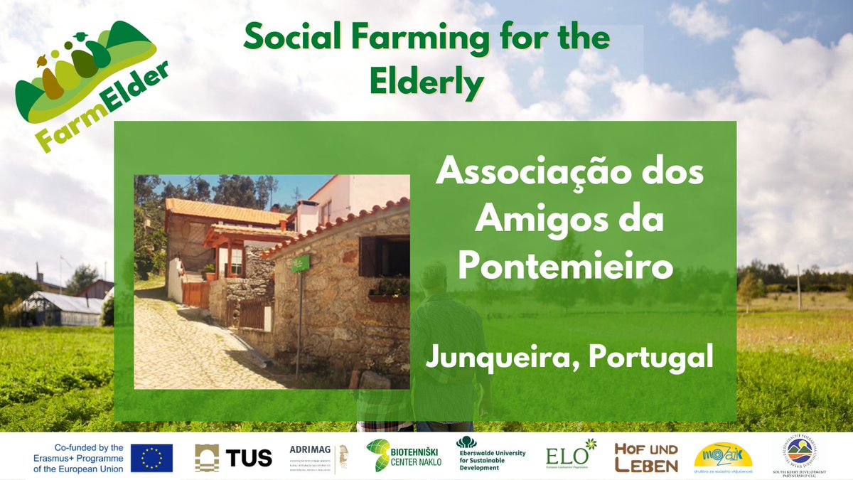 📢  #FarmElder Case Study Highlights 🇵🇹

🔍Associação dos Amigos da Pontemieiro

👉Promoting active ageing and fighting against population decline 

🔗bit.ly/3JMrZ3e