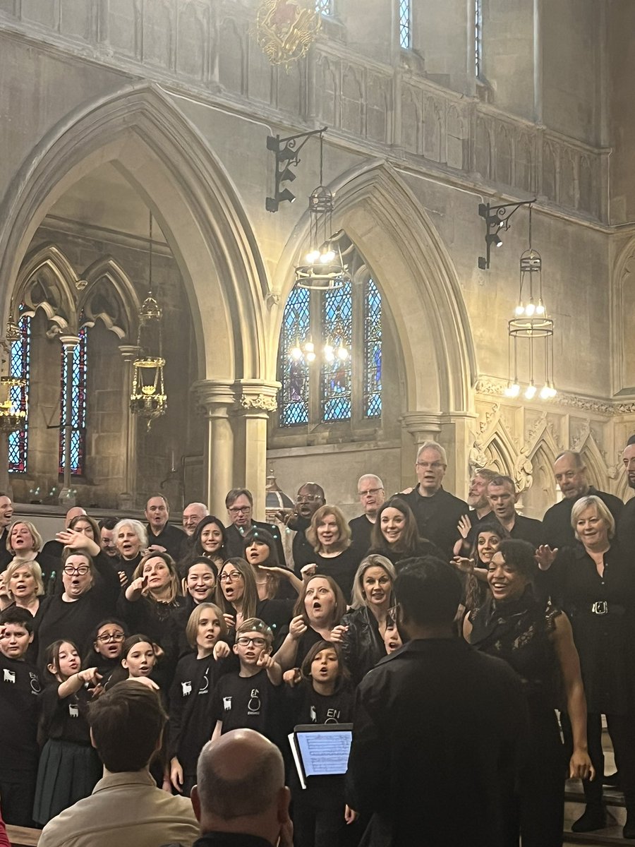 meenamtj's tweet photo. Great morning watching @E_N_O Chorus sing with the primary school children from ‘Carmen’ - as the production is a little *racy* we took a special version to them and the whole school community. Hundreds of children seeing opera for the first time &amp; joining in #LoveENO https://t.co/YtxWP5QD71