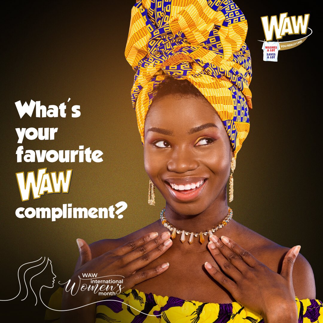 wawnigeria's tweet photo. Another friday to WAW &amp; be complimented for you WAW. So tell us your favourite WAW compliment down below

#WAW #WAWClassic #WAWColours #InternationalWomensMonth #WAWEffects #WAWNigeria #WAWFactor #WAWColours
#Detergent #WAWDetergent #Lifestyle #Women
 
😍💃🏿🔥 https://t.co/2IO2Jl7AiI