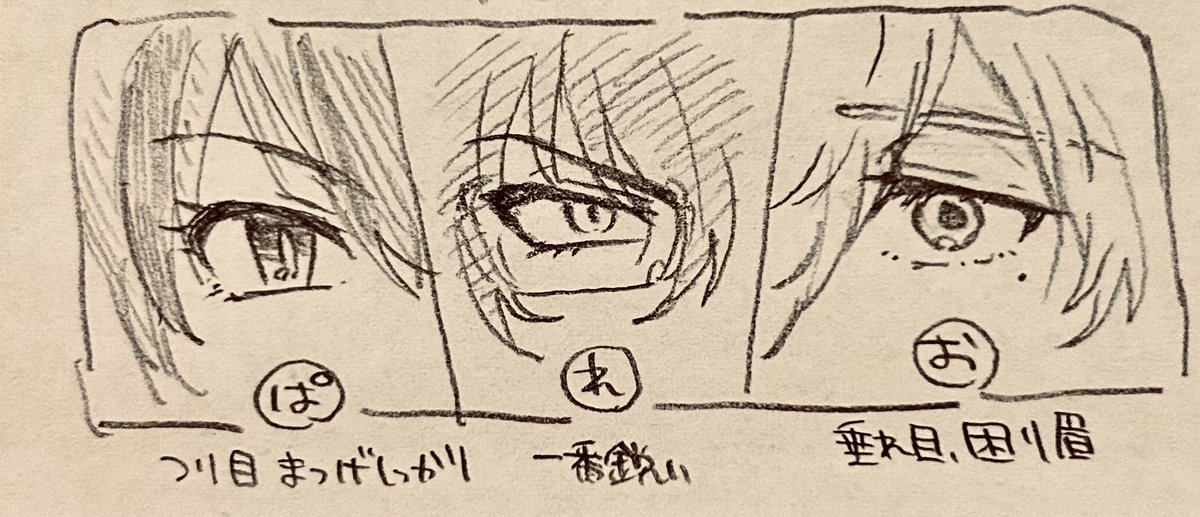 ぱれおの目元 